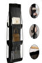 6 Pocket Hanging Closet Bag Organizer - Black Transparent Pocket Organizer - 2