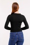 Drop Front Long Sleeve Blouse - 3