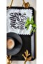 2 Decorative Black Coffee Time Patterned Cocktail Napkins - 3