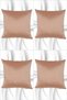 Original Italian Velvet Throw Pillow Cover 4-Piece Suede Throw Pillow Cover 45 X 45 Honey Foam