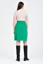 Women's Grass Green Stamped Bell Skirt - 5