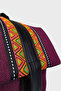 Women's Purple Linen Backpack - 3