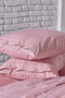 Yarn Dyed Series Mabel Double Duvet Cover Set - Claret Red - 4
