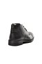 Black Genuine Leather Men's Boots with Fur Inside - 4
