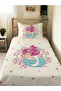 Mermaid Patterned Baby and Kids Printed Single Pique Set 160X220 cm