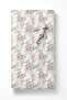 White Single Modern Patterned Elastic Sheet Set - 2