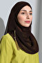 Bonnet Ready Turban Practical Stylish Scarf Hürrem Chiffon Tasseled Coffee Wrap Shawl Hijab Hijab Bonnet - 2