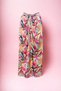 Purple Leaf Patterned Long Pareo Satin Tied Chiffon Women's Beach Dress New Season - 2