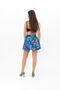 Summer Mini Short Skirt Soft Woven Viscose Printed High Waist, Elastic Back Waist - 3