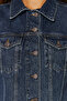 Koyu Mavi More Sustainable Crop Denim Yelek TWOSS24YE00029 - 3