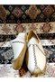 Yemeni (Sandal), Ottoman Yemeni World, Leather Yemeni, Cream Color - 2