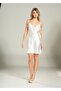 SATIN NIGHTWEAR V-NECK LACE EMBROIDERED - 4