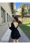 Women's Spanish Sleeve Detail Sandy Dress with Shorts - 5