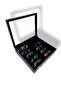 Richbox 10-Piece Glasses Box Black Alcantara Suede Inside - 2