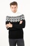 60900 Turtleneck Jacquard Knitwear Sweater - 3