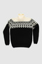 60900 Turtleneck Jacquard Knitwear Sweater - 6