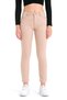 Beige Skinny Leg Skinny Fit Flexible Lycra High Waist Jeans - 3