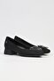 ®| PC-53100- 3592 Black Satin-Women's Low Heel Shoes - 2