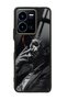 Vivo Y35 Glossy Phone Case with Smoke Skull Design