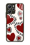 Xiaomi Redmi 12 Brush Heart Design Glossy Phone Case