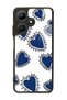 Infinix Hot 30i Blue Heart Design Glossy Phone Case