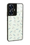 Oppo Realme C55 Glossy Phone Case with Green Leaf Design - 2