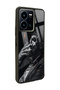 Vivo Y35 Glossy Phone Case with Smoke Skull Design - 2