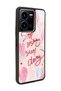 Vivo Y35 Pink Motto Design Glossy Phone Case - 2