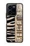 Vivo Y22s Glossy Phone Case with Zebra Newspaper Design