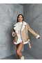 OVERSIZED LEATHER COAT WITH PLUSH INSIDE