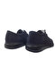 Men's Navy Blue Leather Suede Laced Casual Stylish Shoes - 6