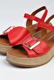 ® |   Pc-7209- 3807 Red-Women's Wedge Heeled Shoes - 4