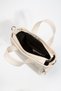 Leather Shoulder Bag WomenGenuine Leather Beige Color Special Production Bag with Side Pockets - 4