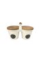 2-Piece Wooden Handle Lid Tea and Coffee Jar Set The One - 3