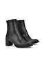 , Women's Genuine Leather Boots 13319z66350 Black - 2