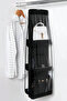 6 Pocket Hanging Closet Bag Organizer - Black Transparent Pocket Organizer