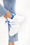 Women's colorful platform heeled sneakers - 4