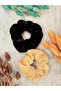 Women's 2 Pieces Xl Large Size Plush Furry Elegant Winter Elastic Bagel Buckle
