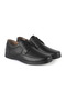 Genuine Leather Full Orthopedic Black Men's Casual Shoes in Sizes 47-48-49