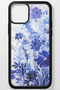 Floral Flower Unbreakable (Tempered) Glass Hard Plastic iPhone 12 Mini Phone Case