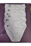 Women's White Thin Waist Plain Bikini Panties 6 Pieces