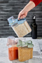 3-Piece Unique 2 Lt Food Storage Container with Gasket - Scale Pulses Container Organizer Jar - 6