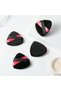 1 Pcs. Black 1 Pcs. Lilac Cotton Washable Velvet Puff Face Contour Makeup Cloth Sponge Cosmetic Foundation - 2