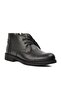 Black Genuine Leather Men's Boots with Fur Inside - 3