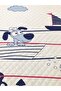 Dog in a Boat Patterned Baby and Kids Printed Single Pique Set 160 X 220 cm White - 2