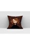 Velvet Textured Double Face Dream Girl Series 04 Throw Pillow Case 508