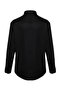 Siyah Slim Fit Kolay Ütülenebilir Smart Erkek Gömlek TMNAW24GO00096 - 5