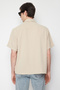 Taş Oversize Fit Yazlık Kısa Kollu Keten Görünümlü Gömlek TMNSS24GO00019 - 5