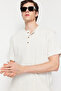 Ekru Keten İçerikli Oversize Fit Gömlek TMNSS23GO00139