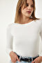 Women's Black and White Crew Neck Wrap 2 Pack Basic Knitted Blouse RX00049 - 4